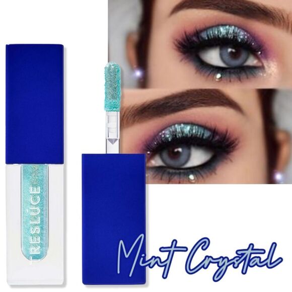 Mint Crystal Duo Chrome Liquid Eyeshadow By Tresluce - Picture 1 of 11